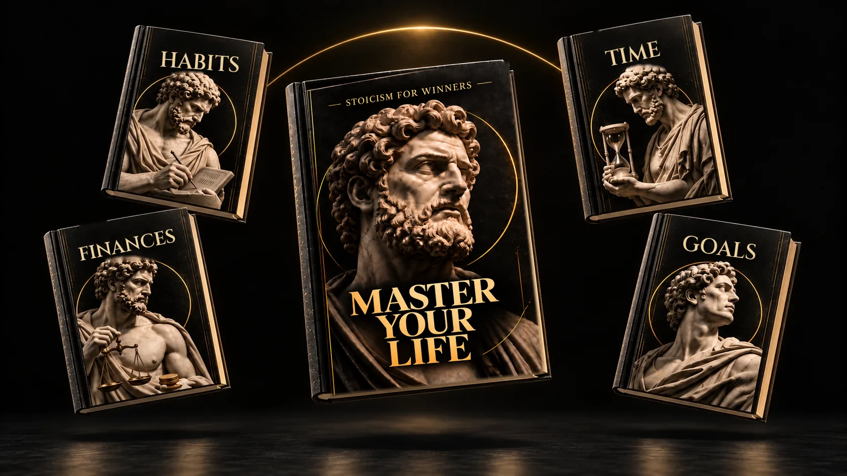 The MASTER collection floating, with MASTER Your Life at the center