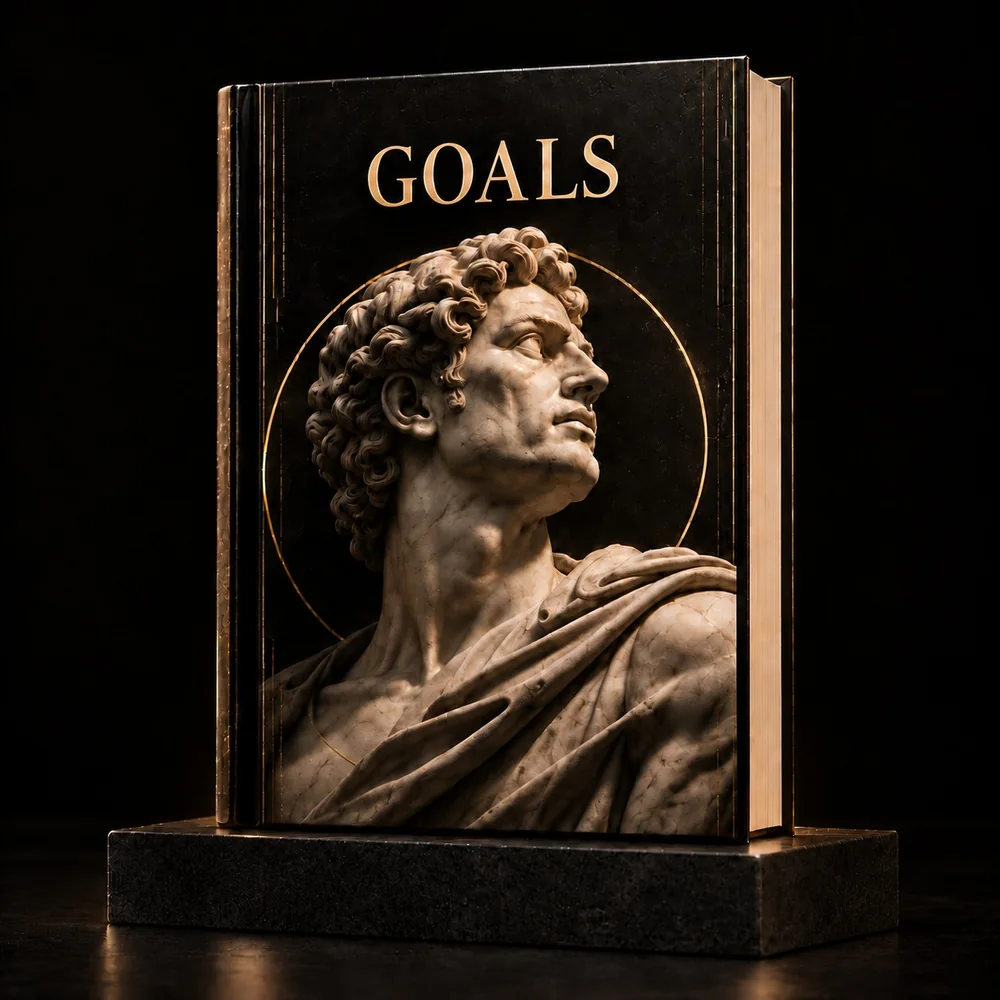 MASTER Your Goals on its pedestal